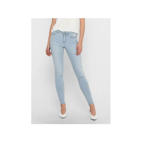 Only Jeans hlače 15223166 Modra Skinny Fit