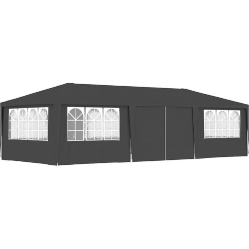 vidaXL Profesionalen vrtni šotor s stranicami 4x9 m antraciten 90 g/m² Cene
