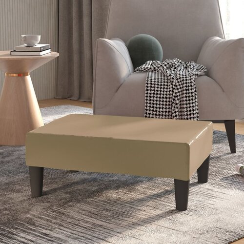 vidaXL Stolček za noge kapučino 78x56x32 cm umetno usnje Cene