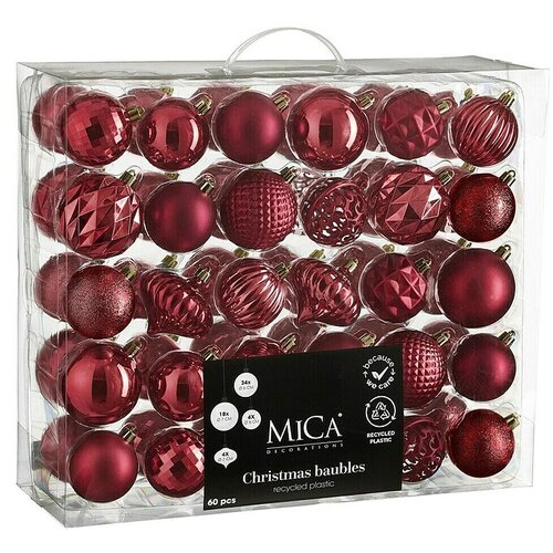 Mica Decorations Božićne kuglice (Boja: Crvena) Cijene