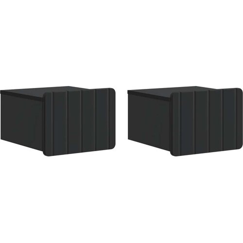  Stenski nočni omarici s predalom 2 pcs Črna 33 x 34,5 x 24 cm, (5000210010) Cene