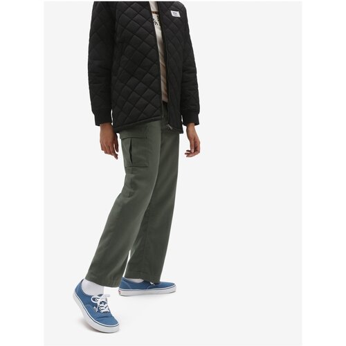 Vans Green Women's Trousers with Pockets - Women Cene