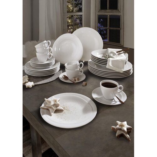 Seltmann Weiden KOMBINIRANI SERVIS Trio Weiss porcelan Slike