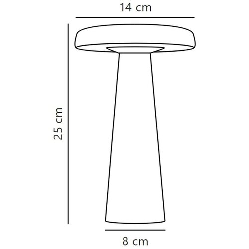  DFTP by Nordlux-LED Prigu&amp;scaron;iva spolja&amp;scaron;nja stona lampa ARCELLO LED/2,8W/3,7V IP54 Slike