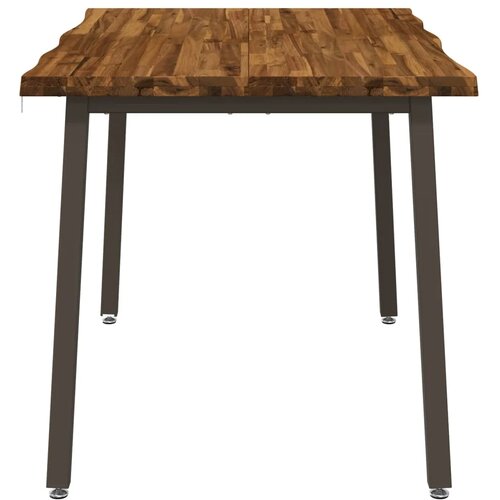  110 x 55 x 75 cm Čvrsto drvo akacije Prirodna i kava Pravokutni - Prirodno kava 110 x 55 x 75 cm Živi rub Slike