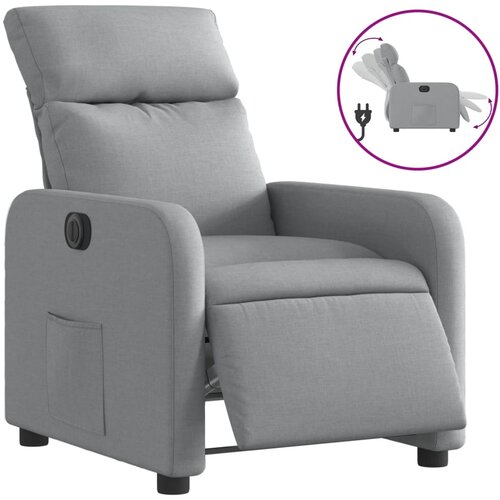 Maison Chic Električni naslanjač - Relax naslanjač svetlo sivo blago, (22062622) Slike