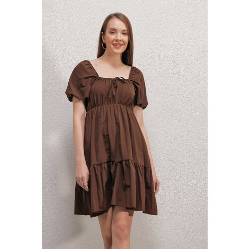 Bigdart Dress - Brown - A-line Slike