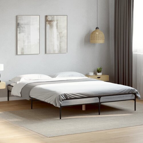 Furnova Posteljni okvir siva sonoma 120x190 cm inženirski les in kovina, (21939034) Slike