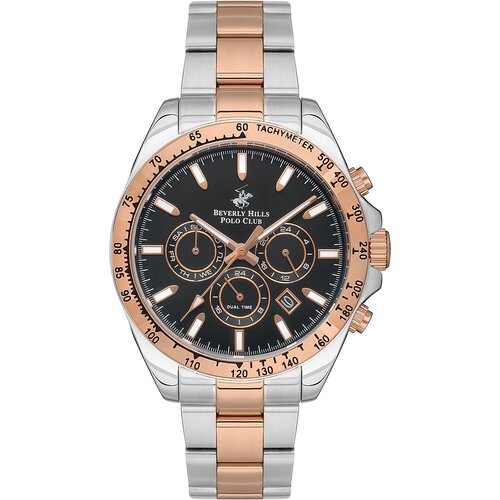 Beverly Hills Polo Club Muški ručni sat BP3127X.550, Rose gold-srebrne boje Cene