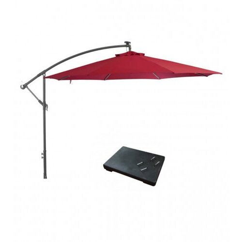 Master Suncobran visibaba sa postoljem 3x3m crveni LT-71703 Slike