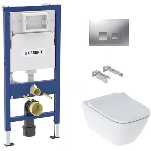 Geberit KOGEGESSD35CR smyle square wc školjka s podometnim splakovalnikom duofix 458.103.00.1 Delta35 Cene