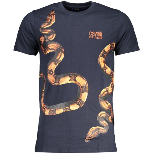 Cavalli Class MEN&#39;S SHORT SLEEVED T-SHIRT BLUE Cene