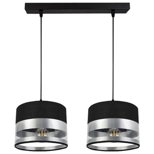  Luster na sajli MILO 2xE27/60W/230V srebrna/crna Cene