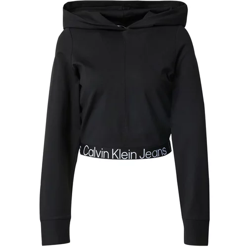 Calvin Klein Jeans Majica 'Milano' črna / bela
