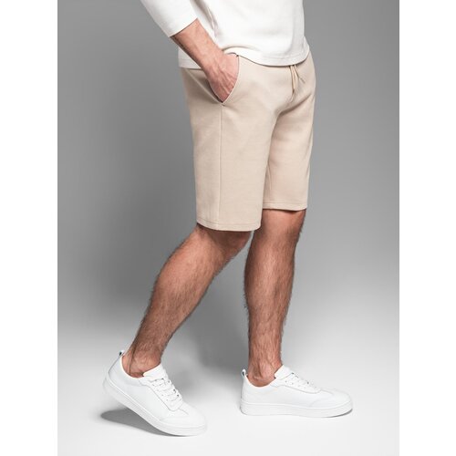 Ombre BASIC men&amp;#039;s cotton sweat shorts - navy blue Slike