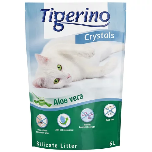 Tigerino Crystals Aloe Vera pesek za mačke - 3 x 5 l