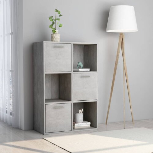 VidaXL Omara za shranjevanje betonsko siva 60x29,5x90 cm iverna plo&amp;scaron;ča Slike