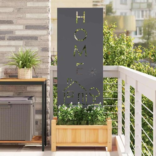 VidaXL Dekorativna ploča za vrt Antracit 50 x 140 cm Slike