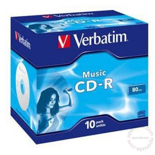 Verbatim CD-R AUDIO 700MB 80MIN 43365 disk Slike