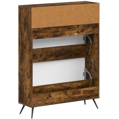  Ormar za cipele BREDA 78 x 24 x 103 cm Konstruirano drvo - Dimljeni hrast Cene