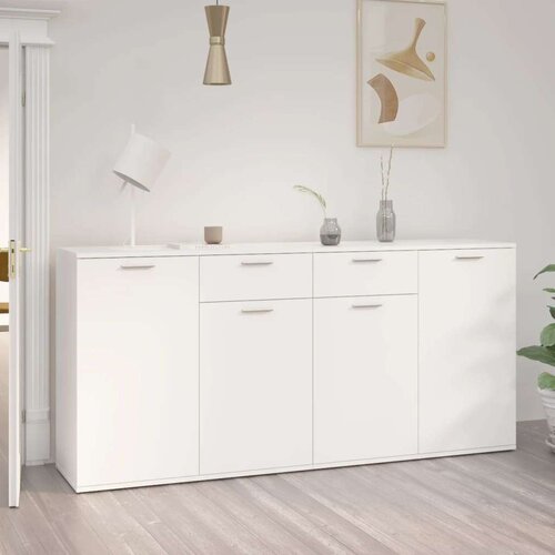  Komoda bijela 160 x 36 x 75 cm od iverice Cene