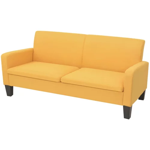  Kauč trosjed 180x65x76 cm žuti
