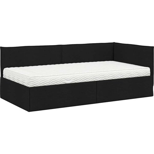  Kutni krevetni okvir s madracem 2 kom. Crna 100 x 200 cm Bar&amp;scaron;un Slike