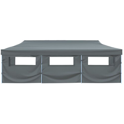  Sklopivi &amp;scaron;ator za zabave s 8 bočnih zidova 870x291x315 cm antracit Slike