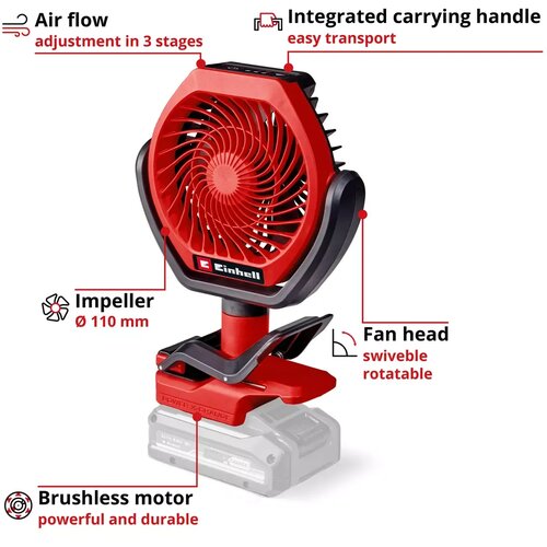 Einhell aku ventilator Power X-Change GC-CF 18/110 Li &amp;ndash; Solo Slike