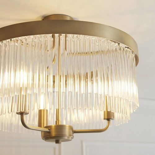 Endon 119109 - plafonski luster clermont 3xE14/6W/230V mesing Slike