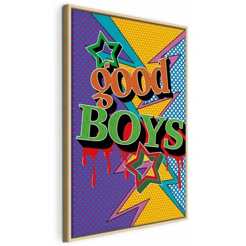  Slika - Good Boys (1 Part) Vertical 60x90 U prirodnom drvenom okviru Cene