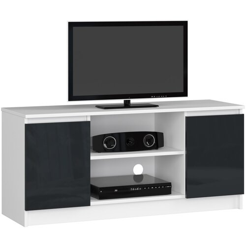 AKORD RTV KABINET 120 cm 2D 1P GRAFIT ACRILIK VISOKI SJAJ, (21713948) Cene