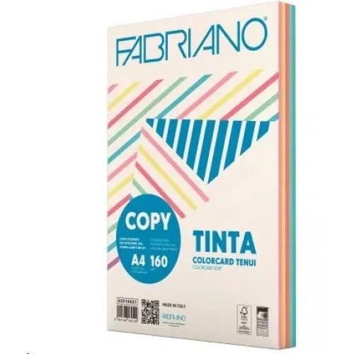 Papir barvni mix a4 160g pastel fabriano 1/100 FABRIANO