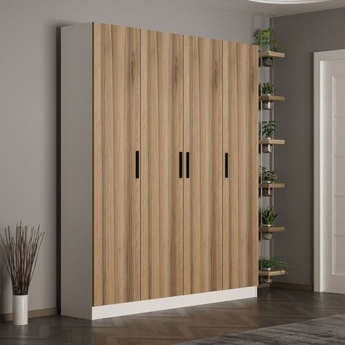 Hanah home Ormar Noah-8222, 180x210x35 cm, Boje hrasta Cene