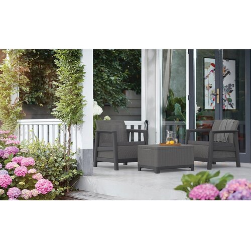 Keter Plastična vrtna klubska mizica 52x75 cm Scandi &amp;ndash; Slike