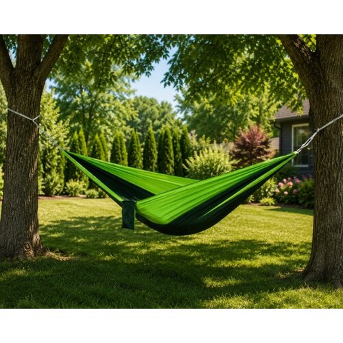  Ba&scaron;tenska viseća mreža za ležanje zelena 300x150 cm sa torbom za transport Cene