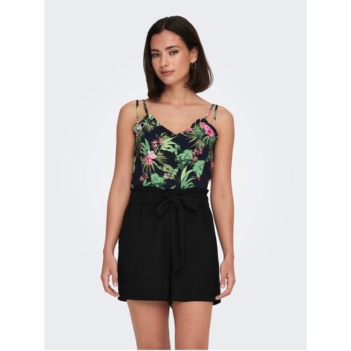 Only Green-black women&amp;#039;s patterned tank top Nova - Women Slike