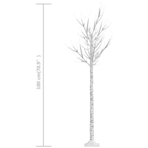 Božićno drvce 200 LED žarulja 1,8 m tople bijele izgled vrbe Slike