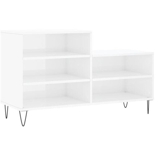 Maison Chic Omarice za obutev - Kopa za čevlje visok sijaj bela 102x36x60 cm inženirski les, (21778177) Cene