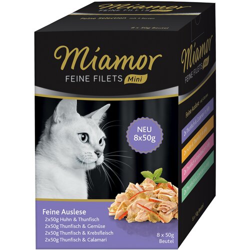 Miamor feine Filets Mini Pouch Multibox 8 x 50 g - Fini izbor Slike