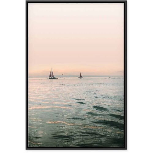  Slika - South Wind (1 Part) Vertical 60x90 U crnom drvenom okviru Slike