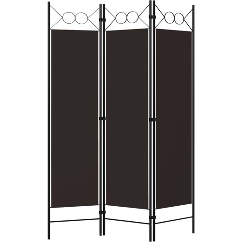 Maison Chic Paravan - Sobne pregrade 3-delni rjav 120x180 cm, (22111786) Cene