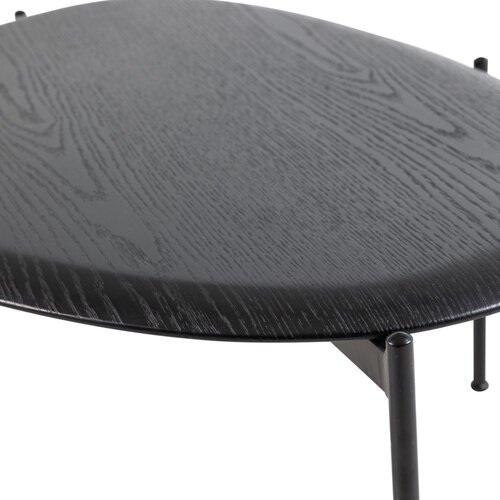 WOOOD Črna klubska mizica 67x92 cm Kota &amp;ndash; Slike