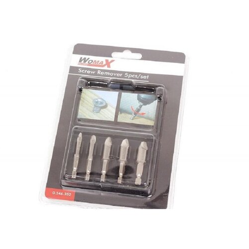 Womax set za vadjenje zalomljenih vijaka set 5 komada 0546352 Cene