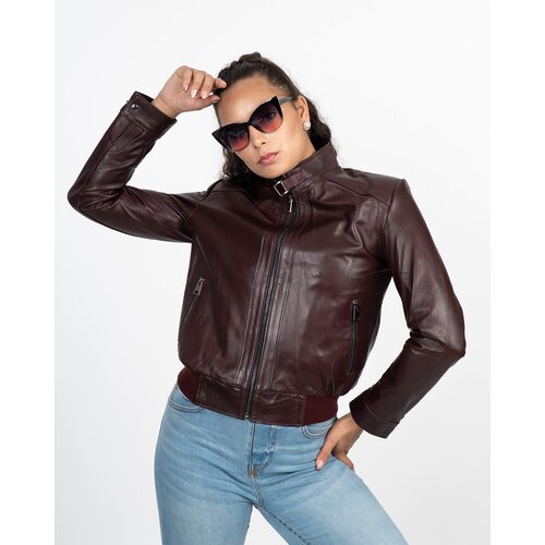 La Force Fashion Kožna jakna Kika - Bordo Cene