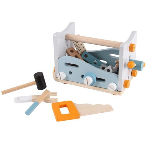 ECO TOYS Set dječjeg drvenog alata 52 elemenata Slike
