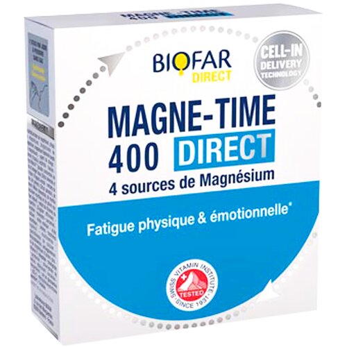 Biofar magnezijum direkt 400 mg, taurin, vitamini b grupe, vitamin c i e 14/1 108507 Slike