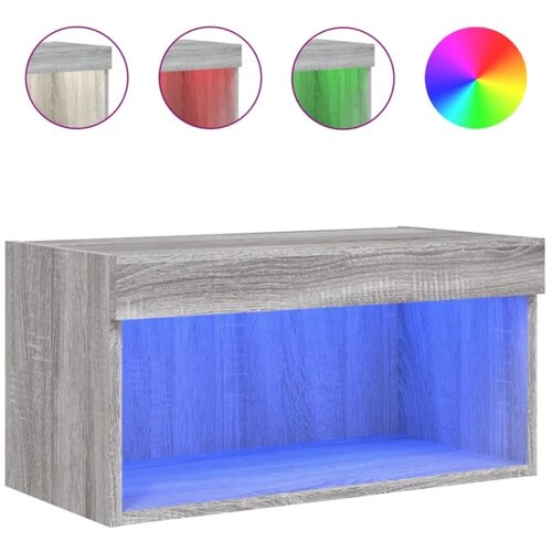 vidaXL TV ormarić s LED svjetlima boja hrasta sonome 60x30x30 cm Cijene