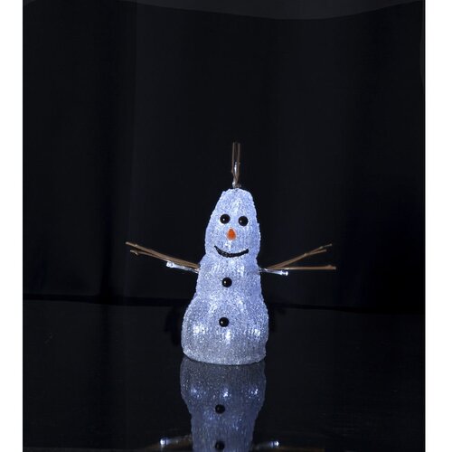 Star Trading bijeli božićni svjetlosni ukras crystal snowman Slike