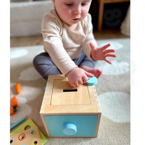 Woopie Montessori drvena kutija/sorter s kliznom ladicom Slike